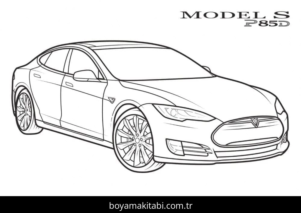 Tesla boyama sayfası #34 – çocuklarla kaliteli zaman, yaratıcılığı geliştirir