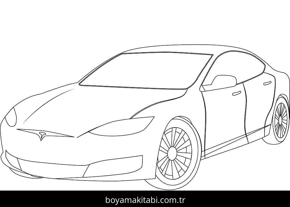 Tesla boyama sayfası #53 – yaratıcılık, doğum günü partisi aktivitesi