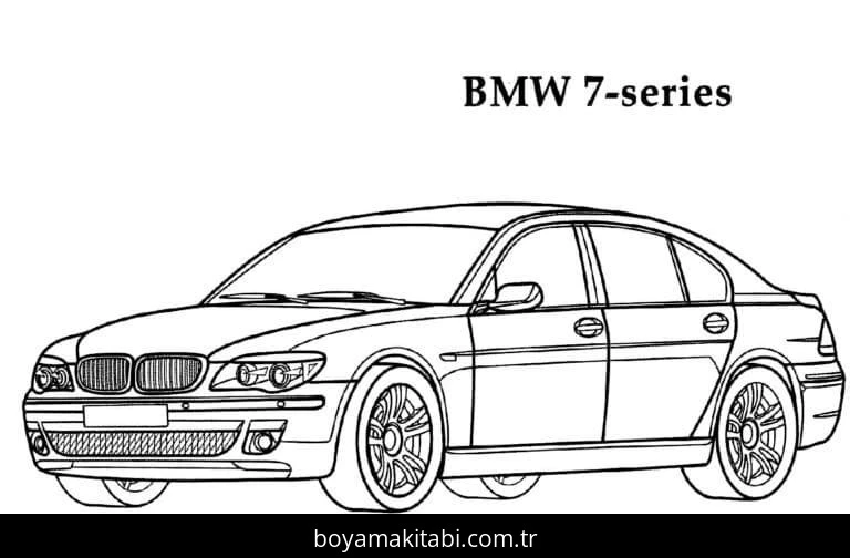 BMW boyama sayfası – boyama etkinliği, çocuk aktivitesi