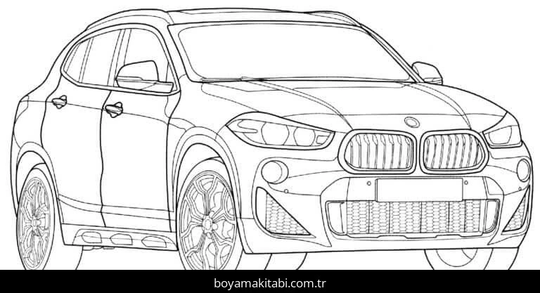 BMW boyama sayfası – yaratıcılık, eğlenceli etkinlik