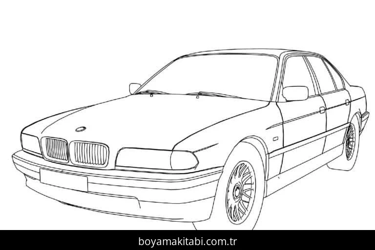 BMW boyama sayfası – evde etkinlik, ücretsiz yazdır