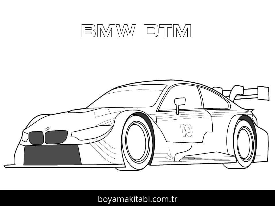 BMW boyama sayfası – eğitici aktivite, yaratıcılık