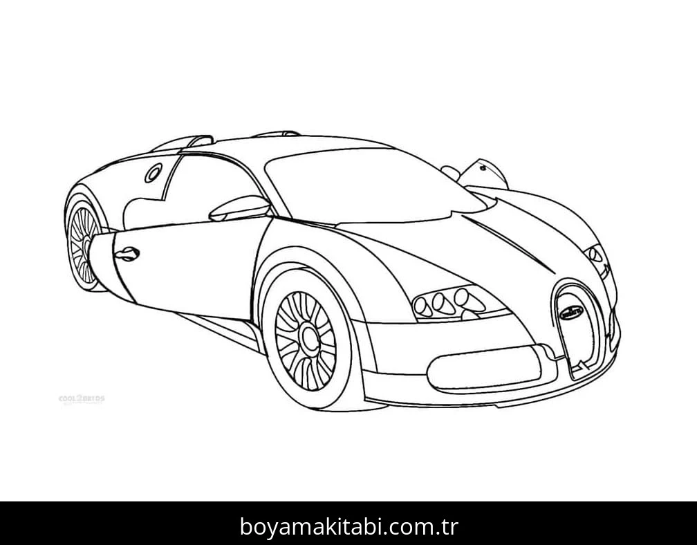 Bugatti boyama sayfası – ücretsiz yazdır, boyama etkinliği