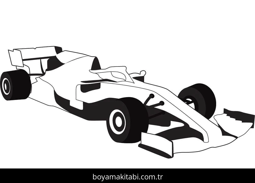 Ferrari boyama sayfası – keyifli zaman, renkli çizimler