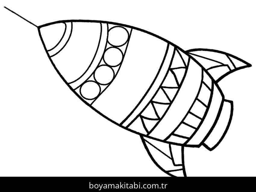 Gemi boyama sayfası – okul öncesi, evde etkinlik