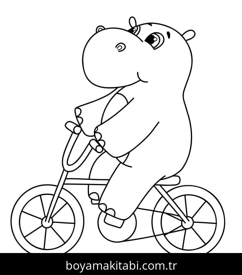 Bisiklet boyama sayfası – yaratıcılığı geliştirir, keyifli zaman