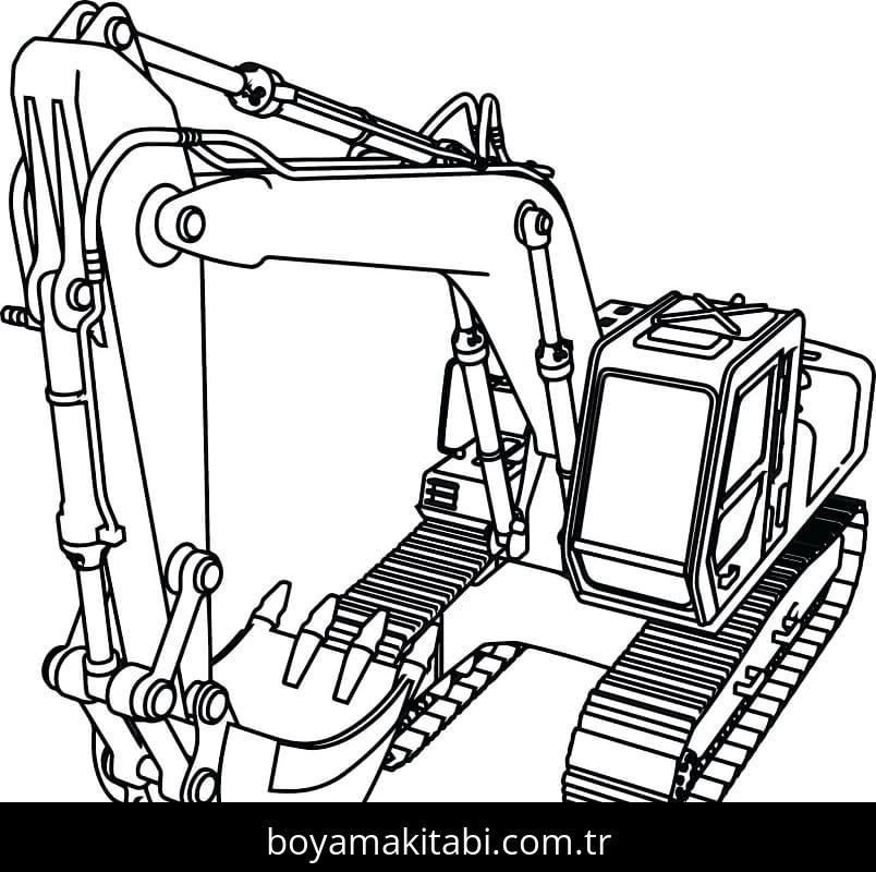 Kepçe boyama sayfası – keyifli zaman, renkli çizimler