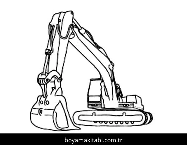 Kepçe boyama sayfası – PDF indir, sevimli karakter