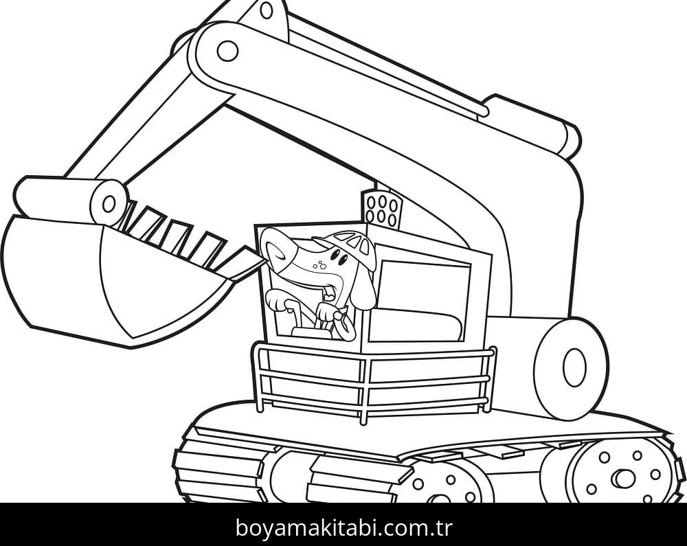 Kepçe boyama sayfası – yaratıcılığı geliştirir, keyifli zaman