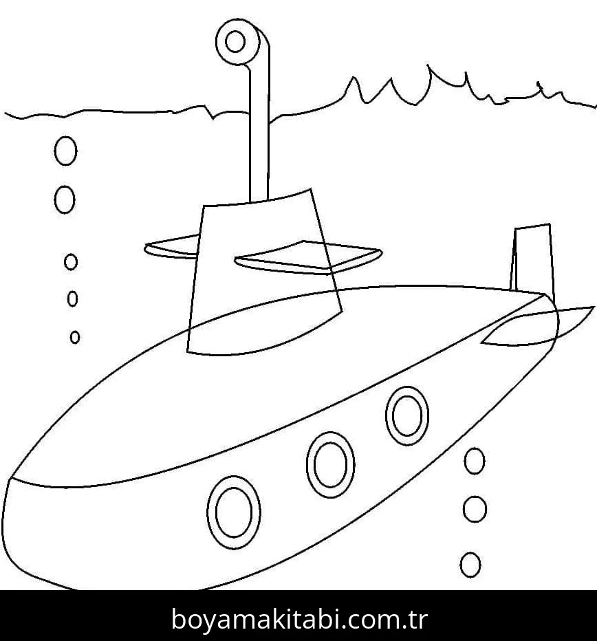 Denizaltı boyama sayfası #44 – yaratıcılık, doğum günü partisi aktivitesi