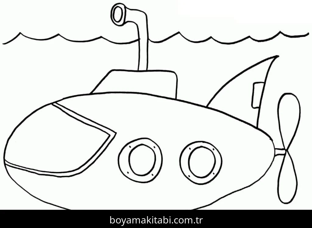 Denizaltı boyama sayfası #61 – mürekkep tasarrufu sağlar, PDF indir