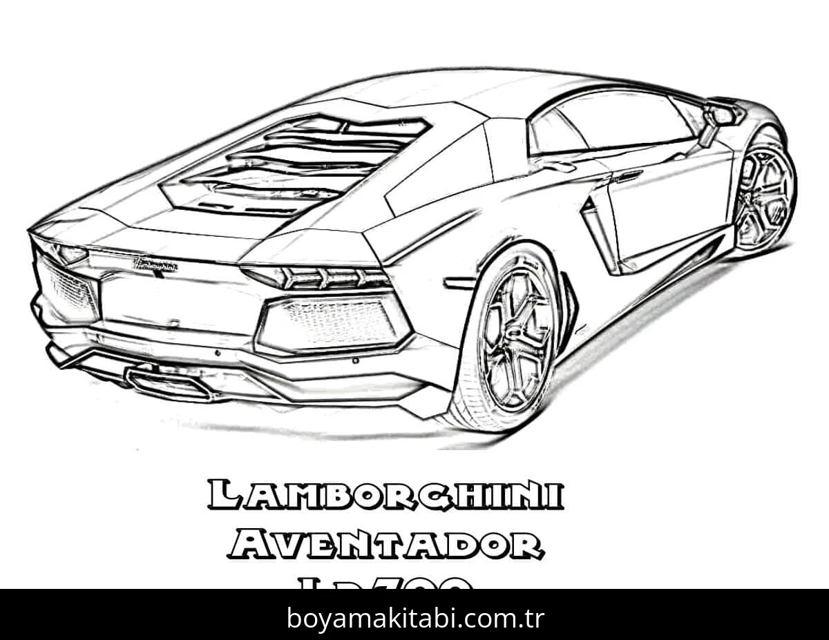 Lamborghini boyama sayfası #90 – yaratıcılık, doğum günü partisi aktivitesi