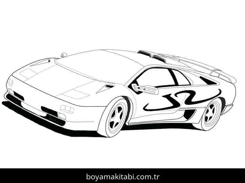 Lamborghini boyama sayfası #97 – doğum günü partisi aktivitesi, ekran süresine alternatif