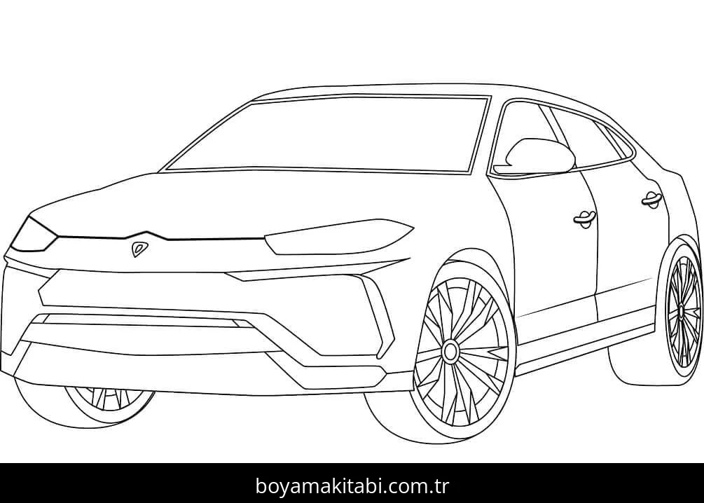 Lamborghini boyama sayfası – ücretsiz yazdır, boyama etkinliği