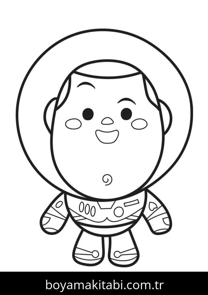 Buzz Işıkyılı (Buzz Lightyear) boyama sayfası #5 – yaz tatili etkinliği, sabır ve özgüven kazandırır