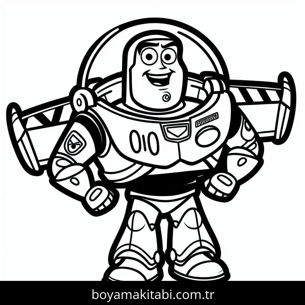 Buzz Işıkyılı (Buzz Lightyear) boyama sayfası #10 – hayal gücünü besler, tamamen ücretsiz