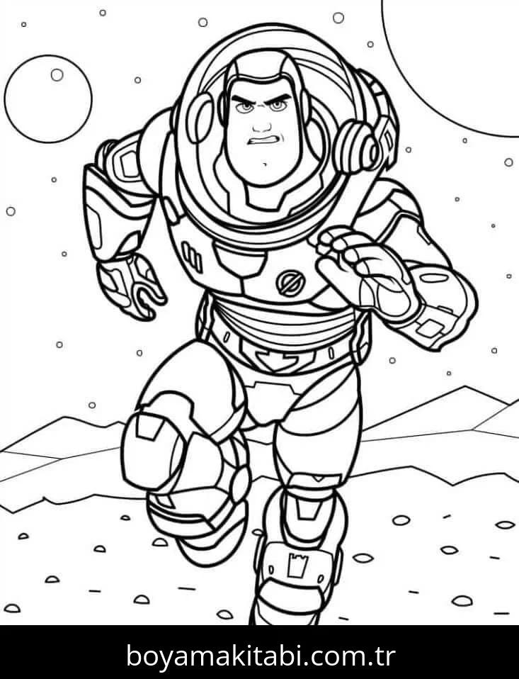 Buzz Işıkyılı (Buzz Lightyear) boyama sayfası #14 – kolay indirilebilir, eğlenceli öğrenme deneyimi