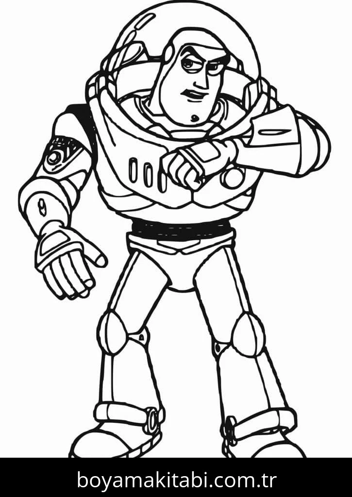 Buzz Işıkyılı (Buzz Lightyear) boyama sayfası #15 – A4 baskıya uygun, ücretsiz yazdır