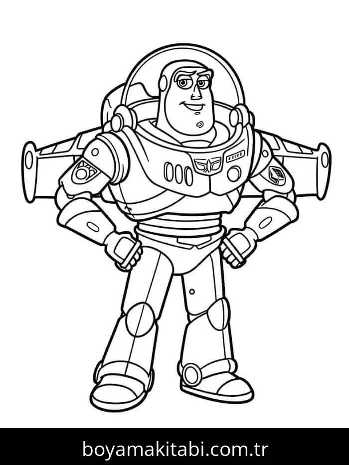 Buzz Işıkyılı (Buzz Lightyear) boyama sayfası #18 – günlük etkinlik önerisi, kolay boyama