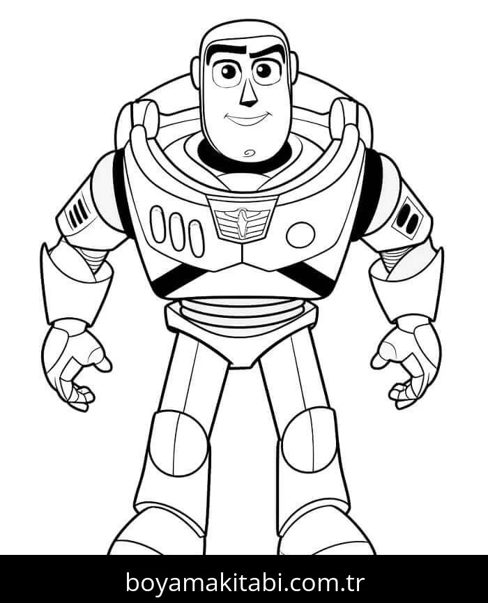 Buzz Işıkyılı (Buzz Lightyear) boyama sayfası #26 – eğlenceli etkinlik, el becerilerini geliştirir