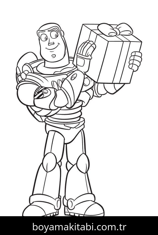 Buzz Işıkyılı (Buzz Lightyear) boyama sayfası – eğitici aktivite, yaratıcılık