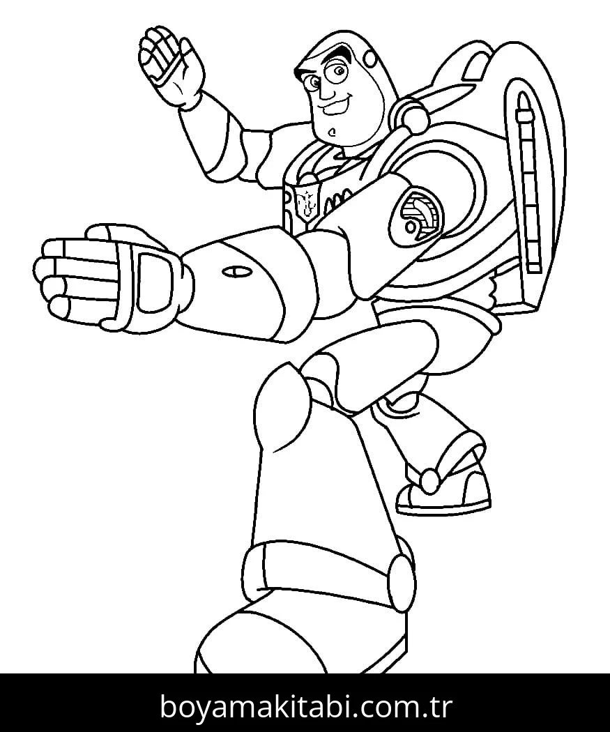 Buzz Işıkyılı (Buzz Lightyear) boyama sayfası – keyifli zaman, renkli çizimler