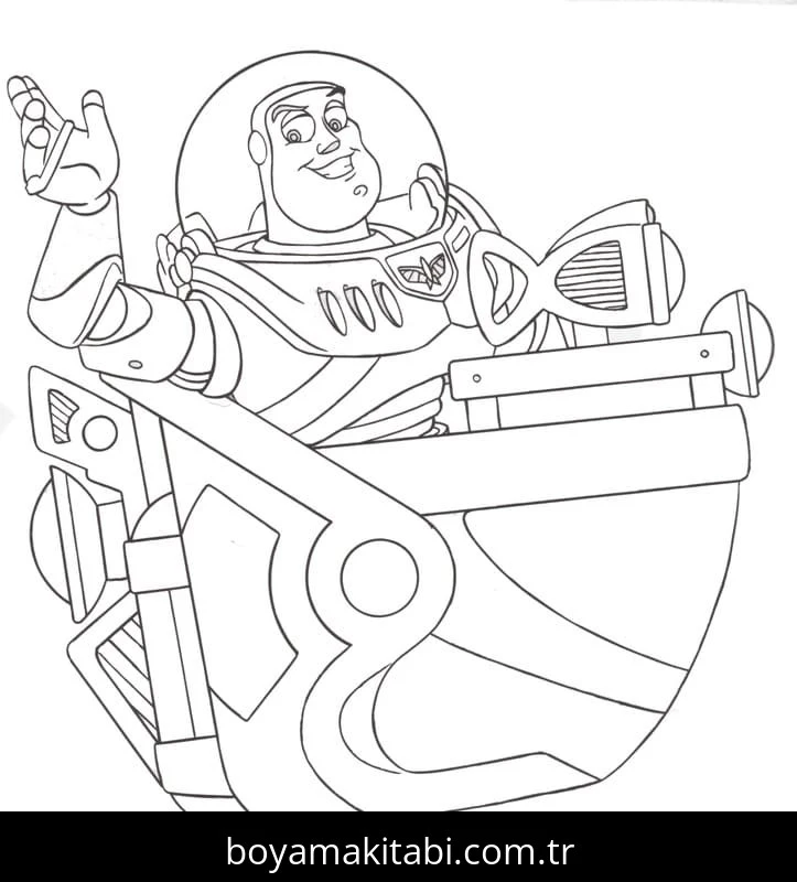 Buzz Işıkyılı (Buzz Lightyear) boyama sayfası – yaratıcılığı geliştirir, keyifli zaman