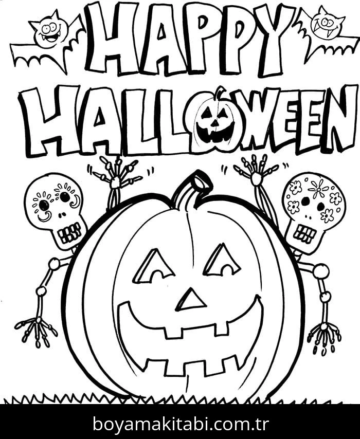 Cadılar Bayramı (Halloween) boyama sayfası – eğitici aktivite, yaratıcılık