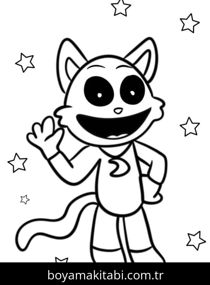 Catnap boyama sayfası – yaratıcılık, eğlenceli etkinlik