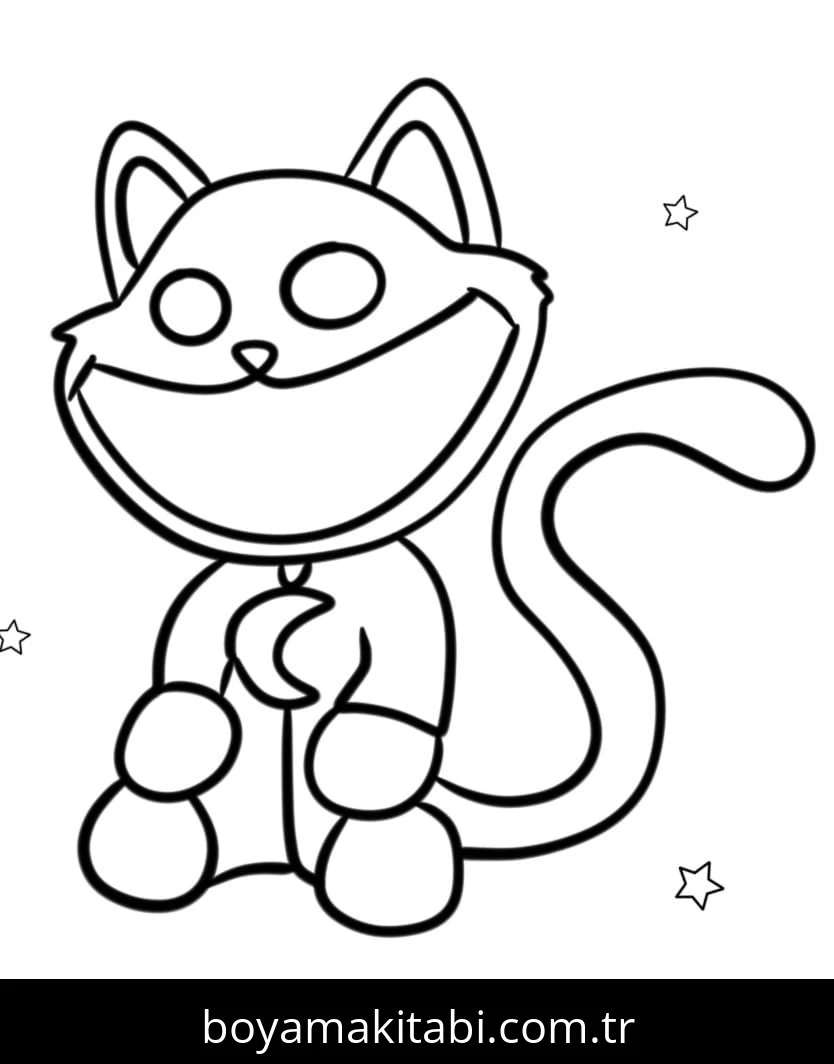 Catnap boyama sayfası – boyama çalışması, yaratıcılığı geliştirir