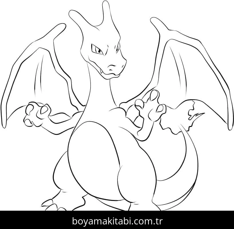 Charizard boyama sayfası #53 – yaz tatili etkinliği, sabır ve özgüven kazandırır
