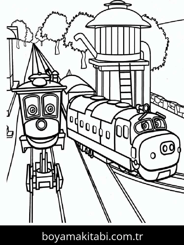 Chuggington boyama sayfası – yaratıcılık, eğlenceli etkinlik