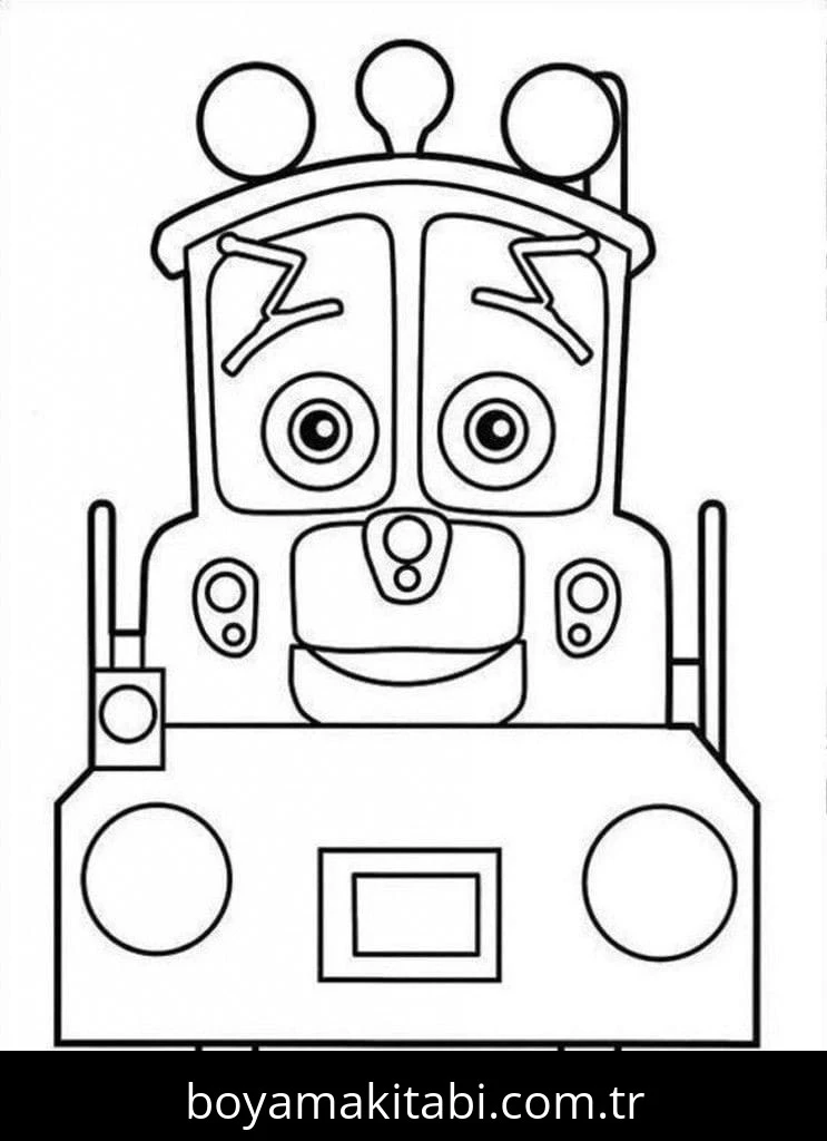 Chuggington boyama sayfası – el becerilerini geliştirir, boyama çalışması