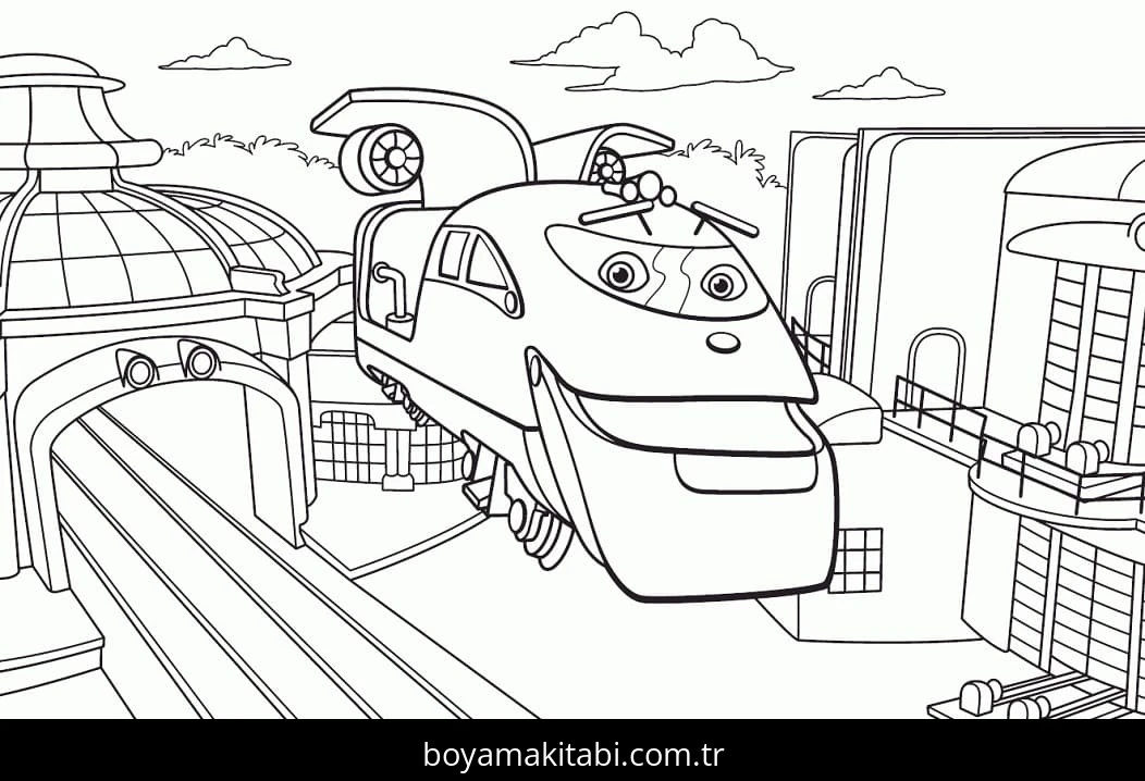 Chuggington boyama sayfası – evde etkinlik, ücretsiz yazdır