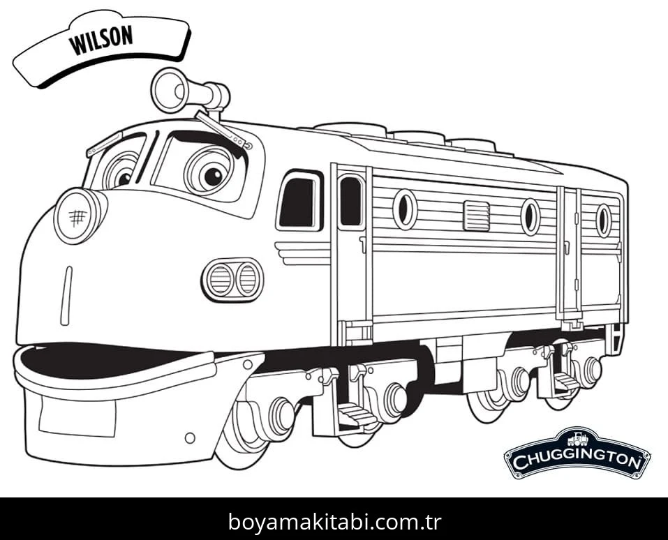 Chuggington boyama sayfası – çocuk aktivitesi, PDF indir