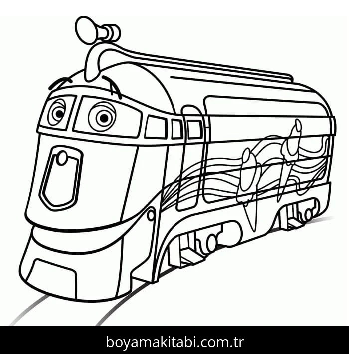 Chuggington boyama sayfası – renkli çizimler, okul öncesi