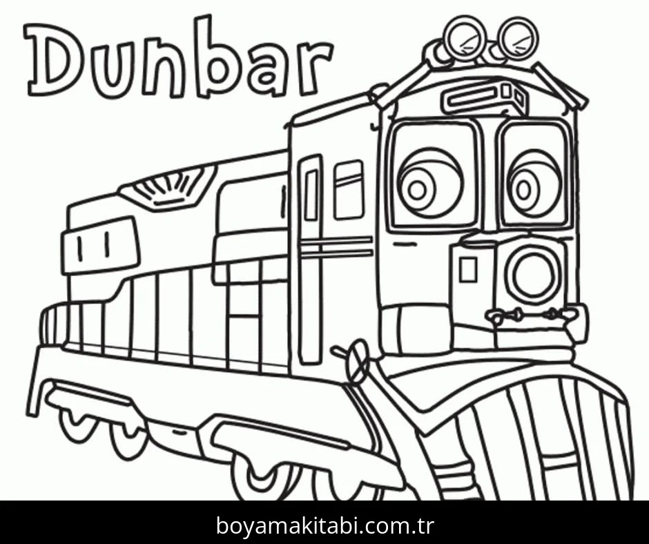 Chuggington boyama sayfası – çocuklar için, çizgi film temalı