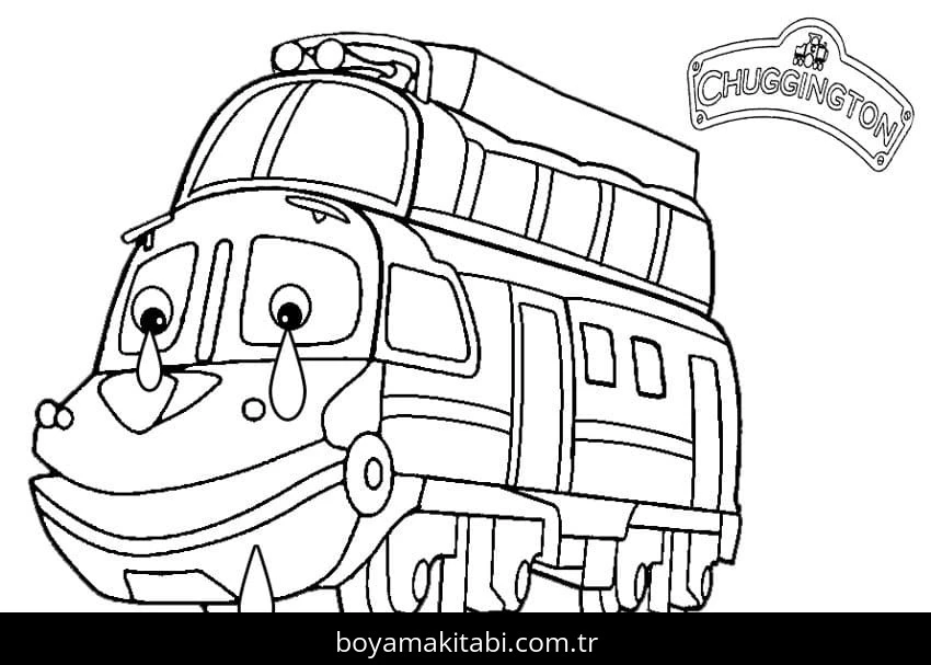 Chuggington boyama sayfası – kolay boyama, eğitici aktivite
