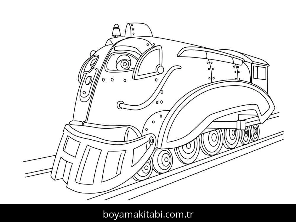 Chuggington boyama sayfası – eğlenceli etkinlik, el becerilerini geliştirir