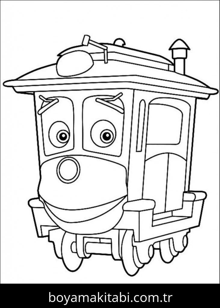 Chuggington boyama sayfası – çocuk aktivitesi, PDF indir