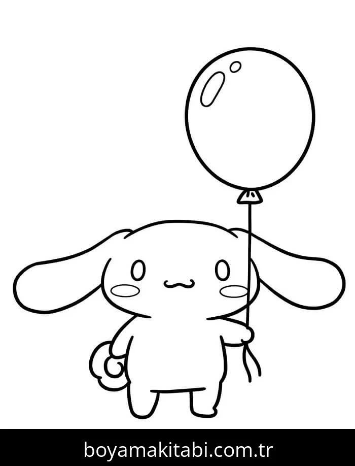 Cinnamoroll boyama sayfası – yaratıcılık, eğlenceli etkinlik