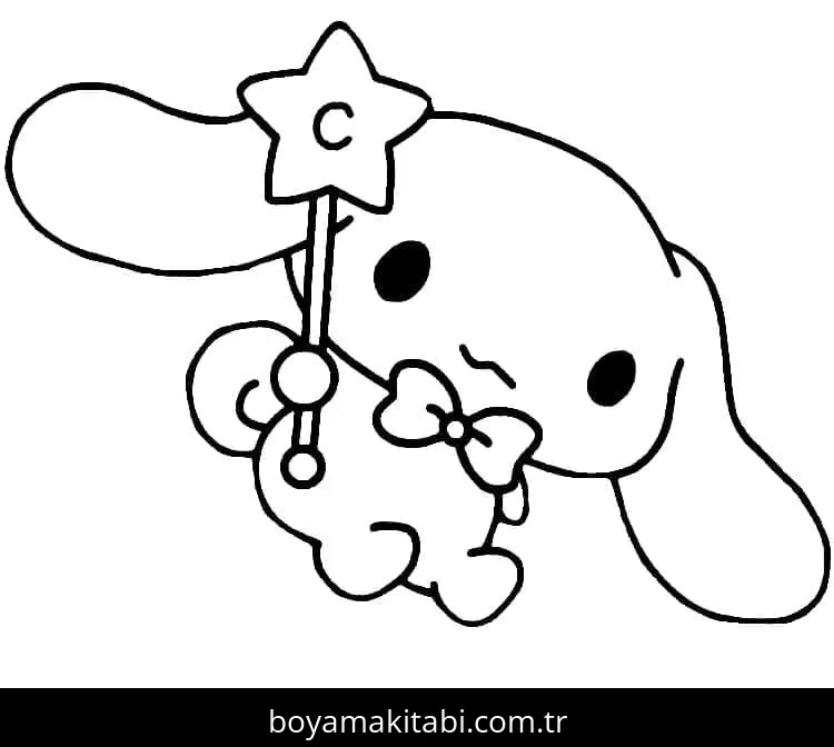 Cinnamoroll boyama sayfası – yaratıcılığı geliştirir, keyifli zaman