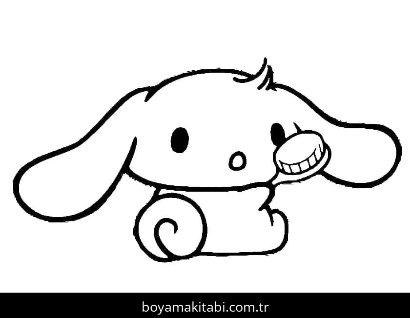 Cinnamoroll boyama sayfası – boyama etkinliği, çocuk aktivitesi