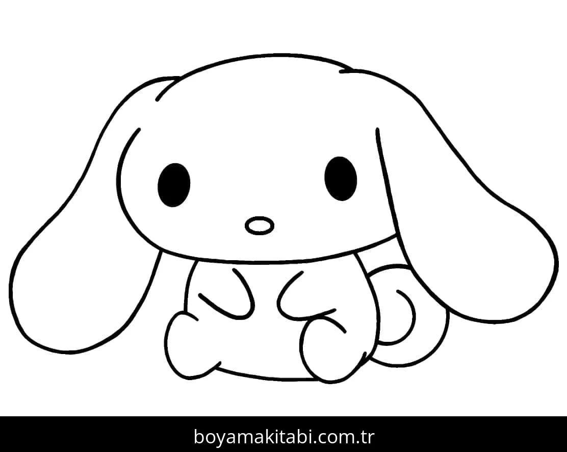 Cinnamoroll boyama sayfası – el becerilerini geliştirir, boyama çalışması
