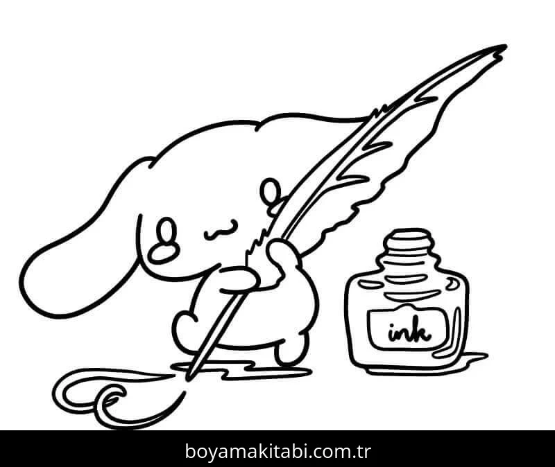 Cinnamoroll boyama sayfası – renkli çizimler, okul öncesi