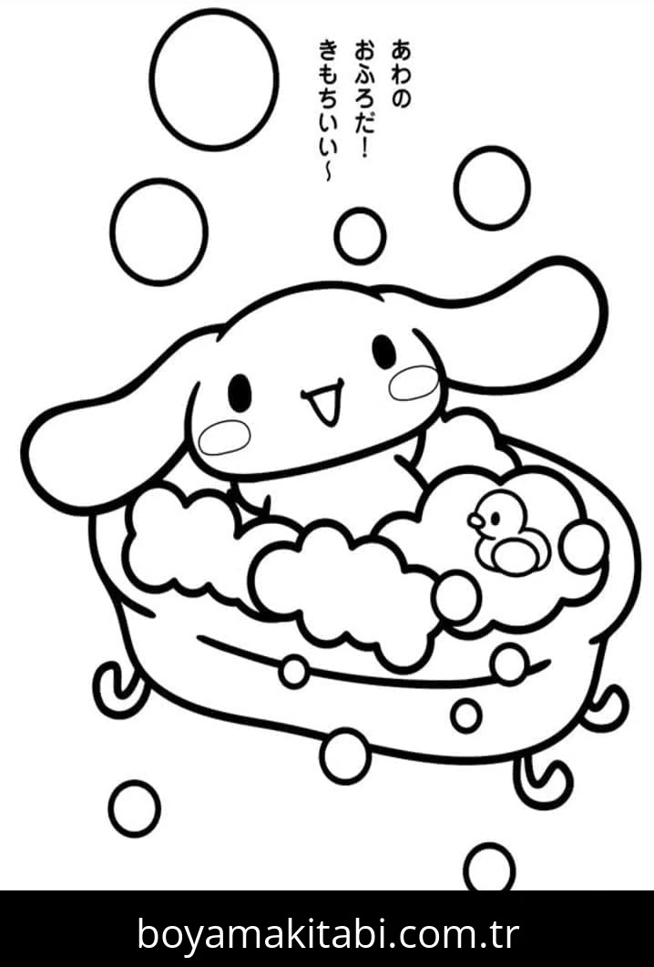 Cinnamoroll boyama sayfası – ücretsiz yazdır, boyama etkinliği