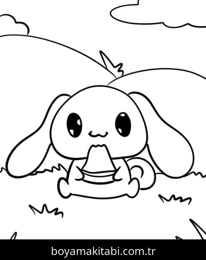 Cinnamoroll boyama sayfası – yaratıcılığı geliştirir, keyifli zaman