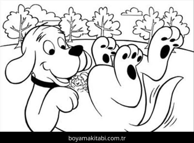 Clifford boyama sayfası – sanatsal çalışma, çocuklar için