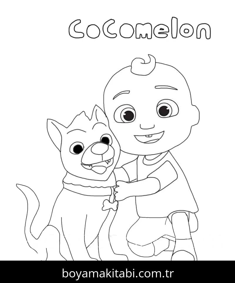 CoComelon boyama sayfası – boyama etkinliği, çocuk aktivitesi