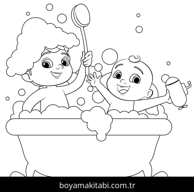 CoComelon boyama sayfası – yaratıcılık, eğlenceli etkinlik